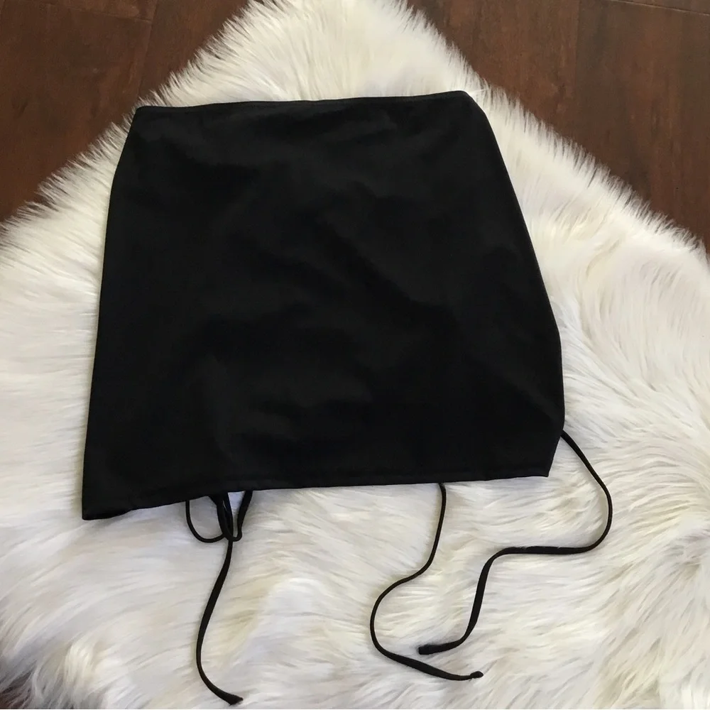 TopShop Ruched Side Tie Skirted Cover up Size Small